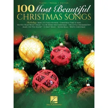 100 Most Beautiful Christmas Songs (noty na klavír, zpěv, akordy)