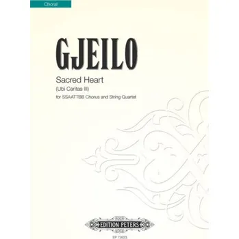 Ola Gjeilo: Sacred Heart - Ubi Caritas III - SSAATTBB (noty na sborový zpěv)