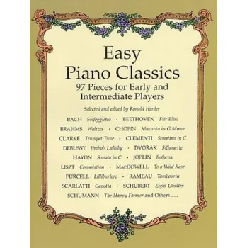Easy Piano Classics: 97 Pieces For Early And Intermediate Players (noty na sólo klavír)