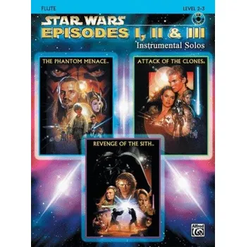 Star Wars I, II & III (noty na příčnou flétnu) (+audio)