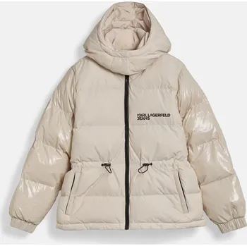 BUNDA KARL LAGERFELD JEANS KLJ PUFFER JACKET WHITECAP GRAY/ SHINY