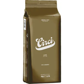 Káva Káva Circi Oro zlatá Santos Brazílie 100% Arabica (zrnková) 1 kg/sáček