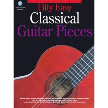50 Easy Classical Guitar Pieces (noty, tabulatury na kytaru) (+audio)