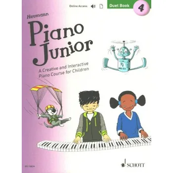 Hans-Günter Heumann: Piano Junior - Duet Book 4 (noty na klavír)(+audio)