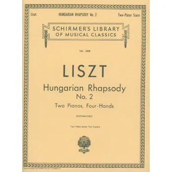 Franz Liszt: Hungarian Rhapsody No. 2 (noty na čtyřruční klavír)