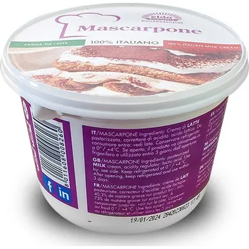 Mascarpone čerstvý sýr, Zarpellon 100% Italiano 500 g/vanička