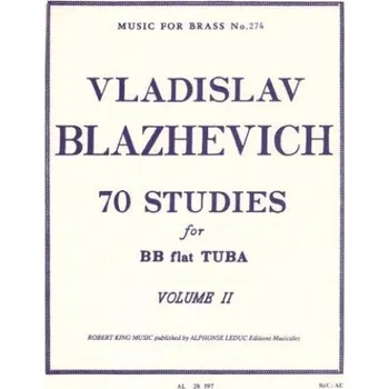Vladislav Blazhevich: 70 Studies For BB Flat Tuba Volume 2 (Tuba solo) (noty na tubu)