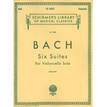 J.S. Bach: Six Suites For Violoncello Solo (noty na violoncello)