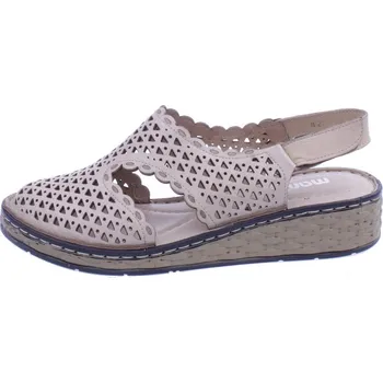 Dámské sandále MANITU Boty Polk béžové dámské letní kožené Velikost: 38