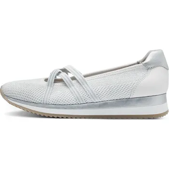 Dámské polobotky JANA SHOES NĚMECKO Boty Jana 173 bílo/stříbrné dámské polobotky Velikost: 41