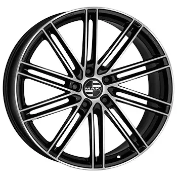 Alu kolo Alu kola MAK LEIPZIG-D, 20x10 5x130 ET39, černá lesklá + leštění (zátěžová)