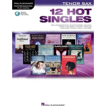 12 Hot Singles (noty na tenorsaxofon) (+audio)