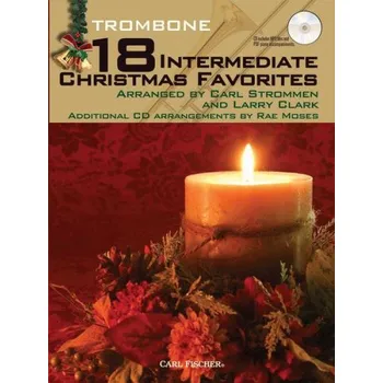 18 Intermediate Christmas Favorites (noty na pozoun, klavír) (+audio)