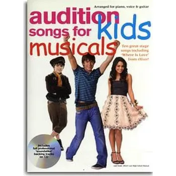 Audition Songs For Kids Musicals (noty, klavír, zpěv, kytara)