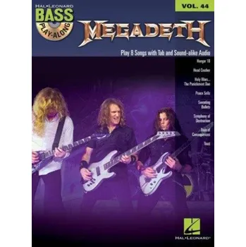 Bass Play-Along 44: Megadeth (noty, tabulatury na baskytaru) (+audio)