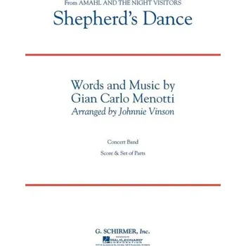 Gian Carlo Menotti: Shepherd's Dance (noty pro koncertní orchestr, party, partitura)