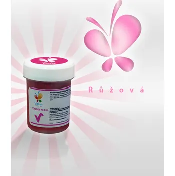 Potravinářské barvivo Barva v prášku perleťová, růžová 5 g/kelímek