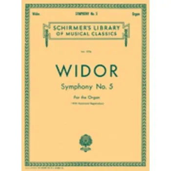 Charles-Marie Widor: Symphony No. 5 (noty na varhany)