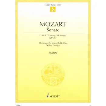 W.A. Mozart: Sonate C-Moll KV 457 (noty na klavír)