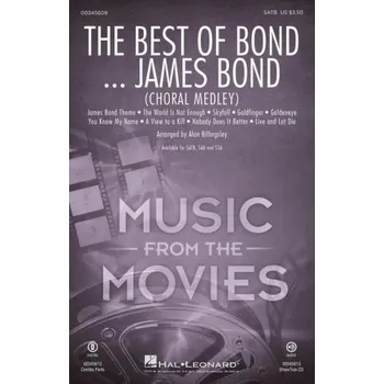 Best of James Bond Choral Medley (noty na sborový zpěv, SATB) - SADA 5 ks