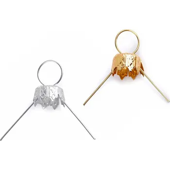 Vánoční dekorace Očka na baňky / záponky s kaplíkem, Balení 100 ks, Varianta 1 stříbrná