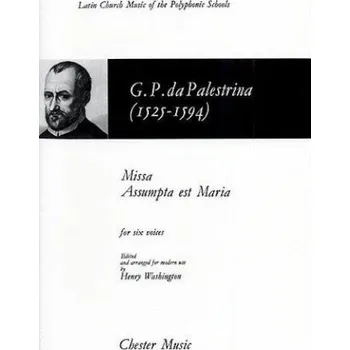 Palestrina: Missa Assumpta Est Maria (Washington) (noty na sborový zpěv SATB)