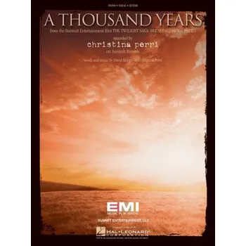 Perri Christina: A Thousand Years (noty na klavír, zpěv, akordy na kytaru)