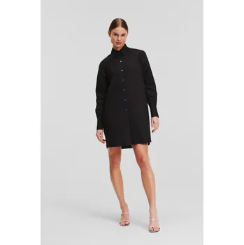 Dámská košile KOŠILE KARL LAGERFELD IKONIK RHINESTONE TUNIC BLACK