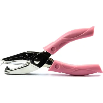 Děrovačka Děrovací kleště na papír a samolepky kruhové 3 mm růžové