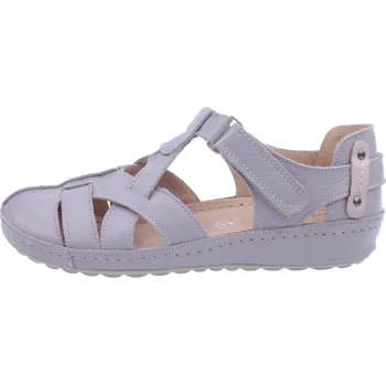 Dámské sandále OBUV JANA ČR Dámské kožené sandály JANA 541 šedé Velikost: 39