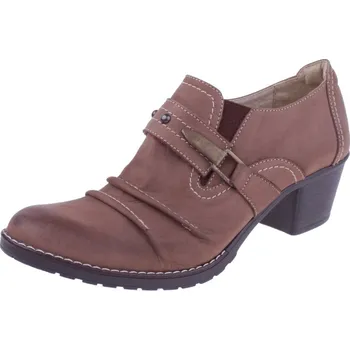 Dámské polobotky OBUV JANA ČR Boty Jana 588 hnědé dámské kožené polobotky Velikost: 40