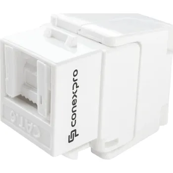 Síťový kabel Conexpro beznástrojový keystone UTP, CAT6, bílý KS-6-UTP-TL