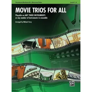 Movie Trios for All (noty na pozoun, baryton v basovém klíčí, fagot, tubu)