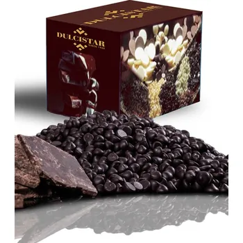 Poleva Kapky Drops z polevy tmavé Mignon, na pečení, Dulcistar 10 kg/karton