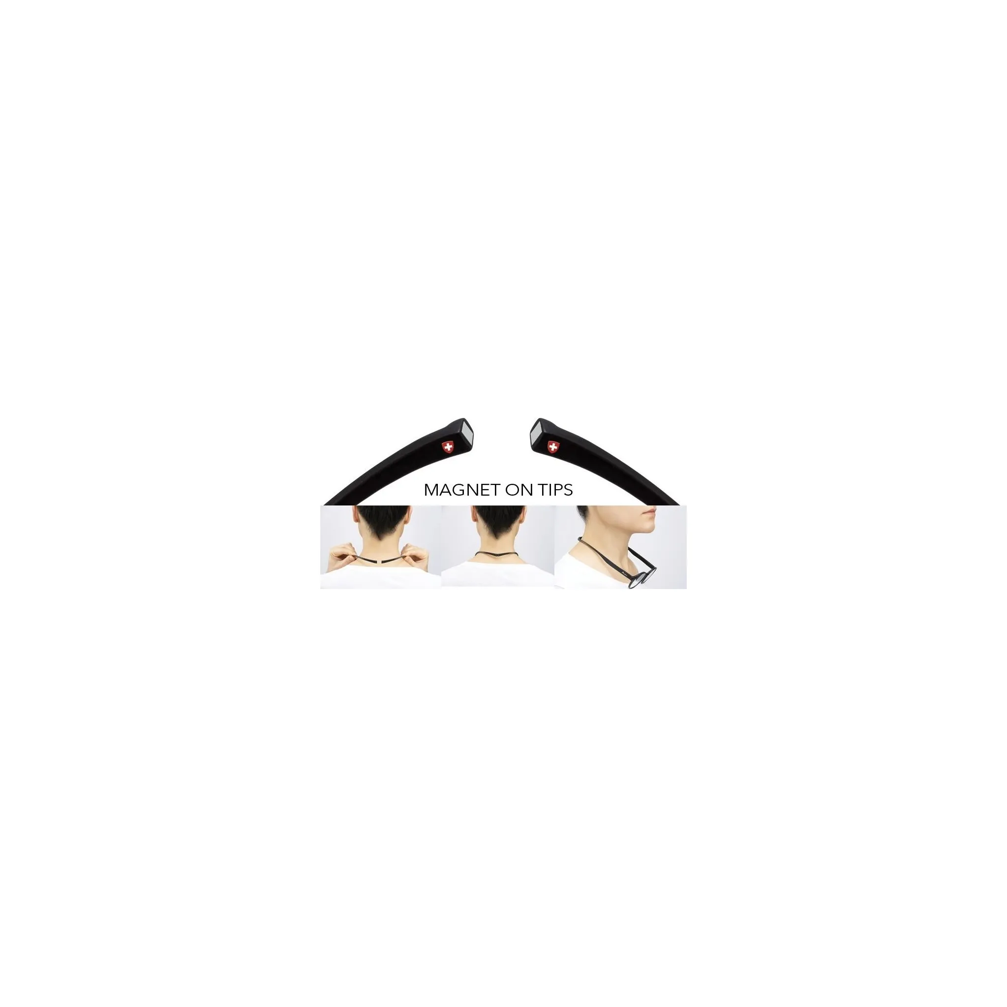 Fotografie 2 - Brýle na čtení Montana Eyewear Brýle na čtení s magnetickým spojem MR59 černé 1,00