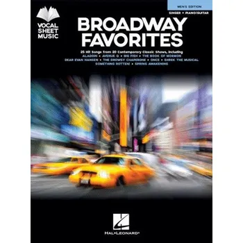 Broadway Favorites - Men's Edition (noty na klavír, zpěv, akordy na kytaru)