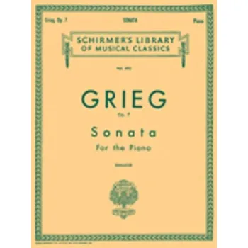 Edvard Grieg: Sonata In E Minor Op.7 (noty na klavír)