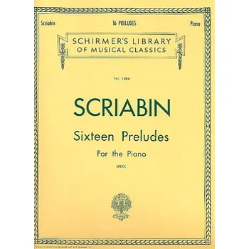 Alexandr Skrjabin: 16 Preludes (noty na klavír)