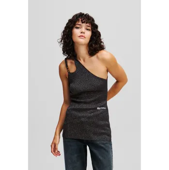 Dámský svetr SVETR KARL LAGERFELD JEANS KLJ GLITTER TOP BLACK