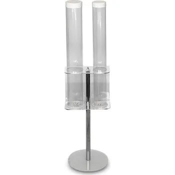 Zásobník na papírové ručníky Zásobník na kornouty kovový (2 tuby) 1x7,5cm a 1x8,5cm