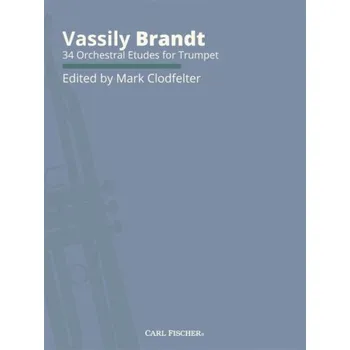 Vassily Brandt: 34 Orchestral Etudes for Trumpet (noty na trubku)