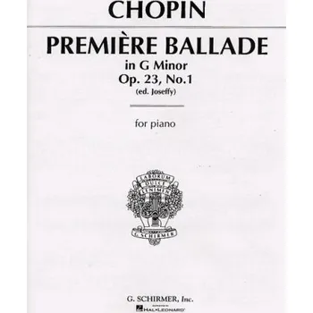 Frédéric Chopin: Premiere Ballade, Op. 23, No. 1 (noty na klavír)