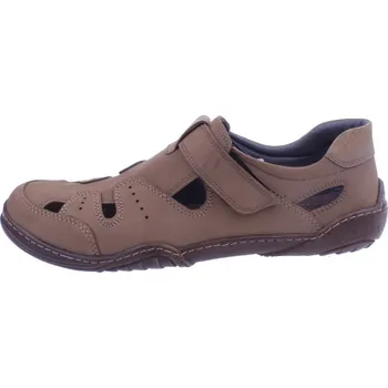 Pánské polobotky OBUV JANA ČR Pánské letní kožené polobotky hnědé Velikost: 45