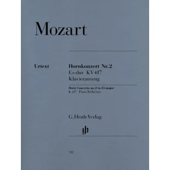 W.A. Mozart: Horn Concerto No.2 In E Flat K.417 (noty na lesní roh, klavír)