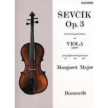 Ševčík Viola Studies: 40 Variations (noty na violu)