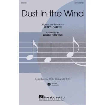 Kansas: Dust In The Wind (Emerson Roger) SATB (noty na sborový zpěv) - SADA 5 ks