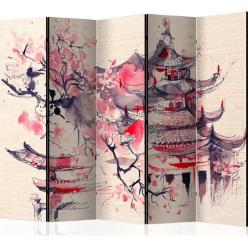 Paraván Paraván - Dům šógunů II Velikost: 225x172 cm, Provedení: Jednostranný