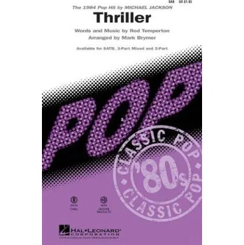 Michael Jackson: Thriller - SAB (noty pro sborový zpěv, klavír) - SADA 5 ks