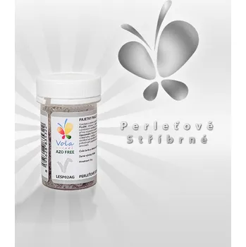 Jedlá dekorace na dort Pajetky Paillettes jedlé AF, perleťově stříbrné 3 g/dóza