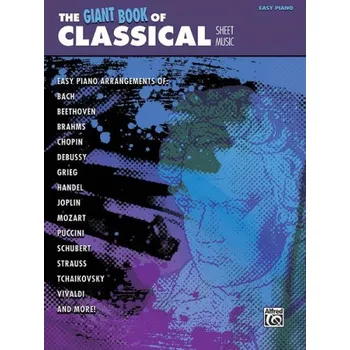 Hudebniny Giant Book of Classical Sheet Music (noty na snadný klavír)